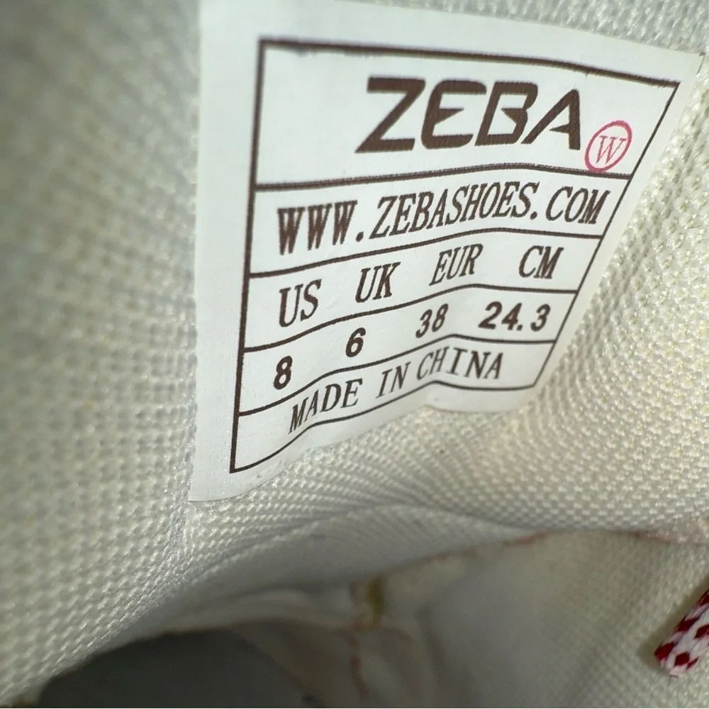 Like New Zeba Peppermint Hands Free Slip-On Walking Sneaker